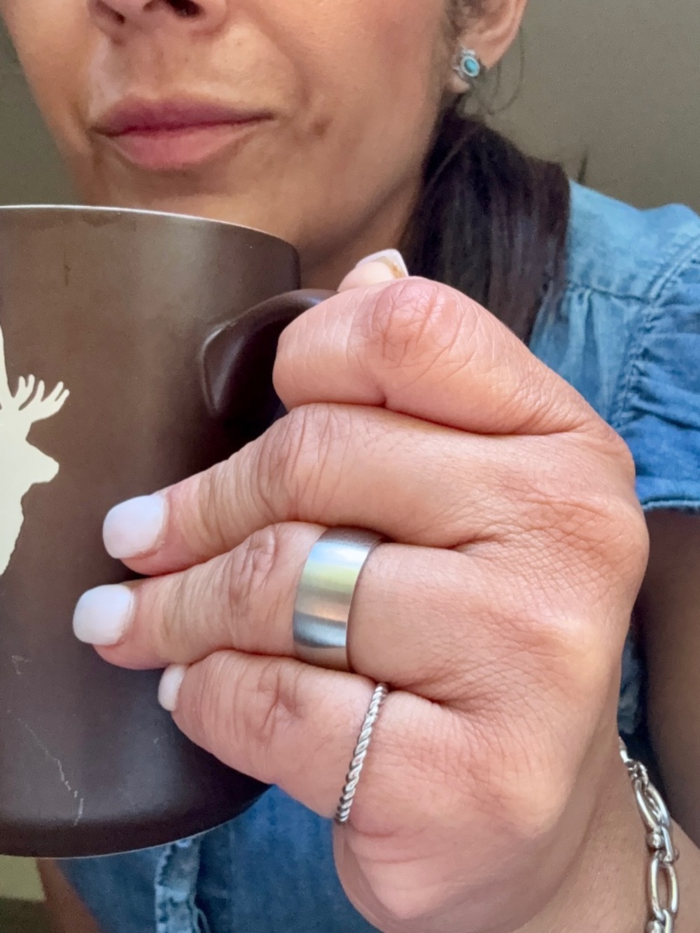 Ring -blank rounded